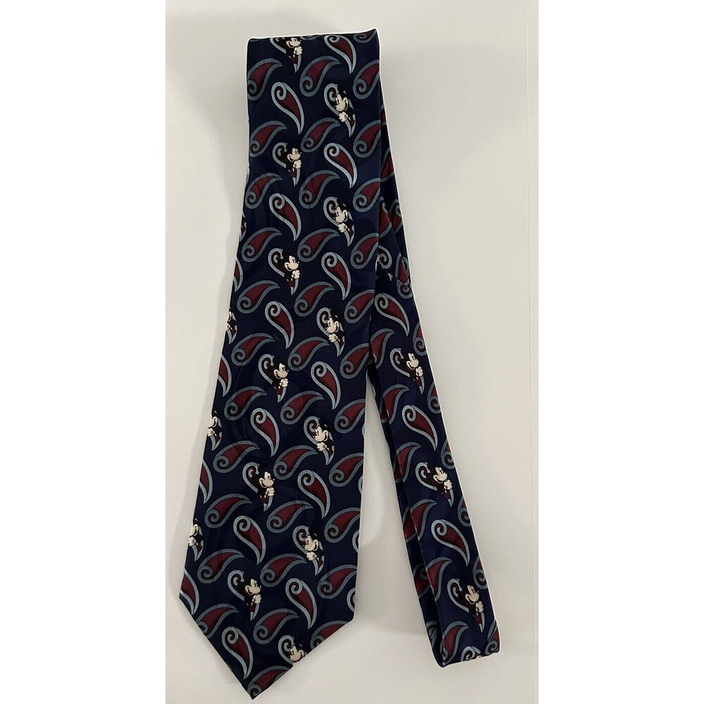 Vintage Authentic Disney Store‎ Mickey Mouse 100% Silk Neck Tie